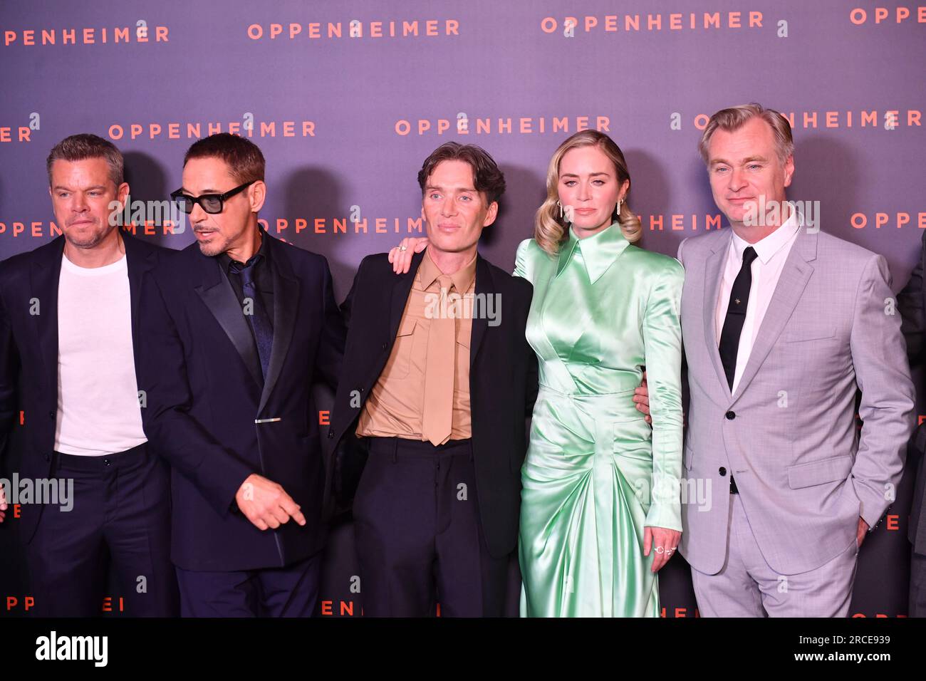 "Oppenheimer" Premiere Im Cinema Le Grand Rex Stockfoto