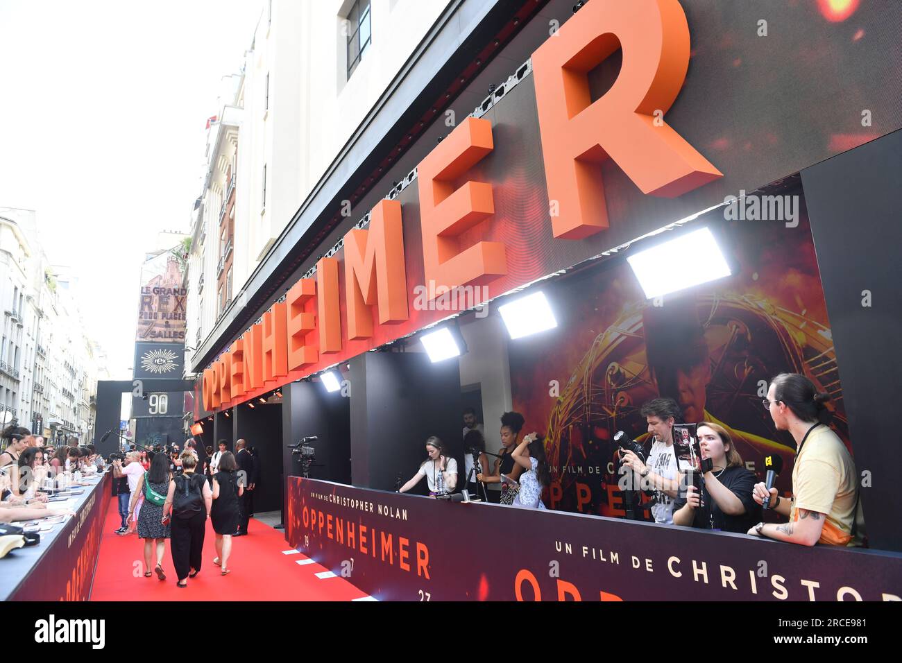 "Oppenheimer" Premiere Im Cinema Le Grand Rex Stockfoto