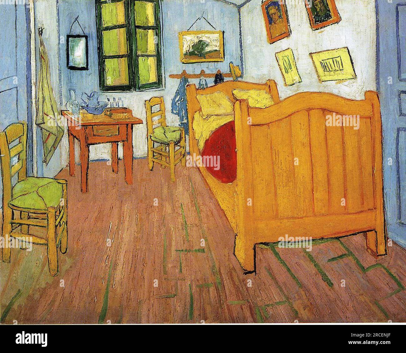 Vincent's Bedroom in Arles 1888; Arles, Bouches-du-Rhône, Frankreich, von Vincent van Gogh Stockfoto