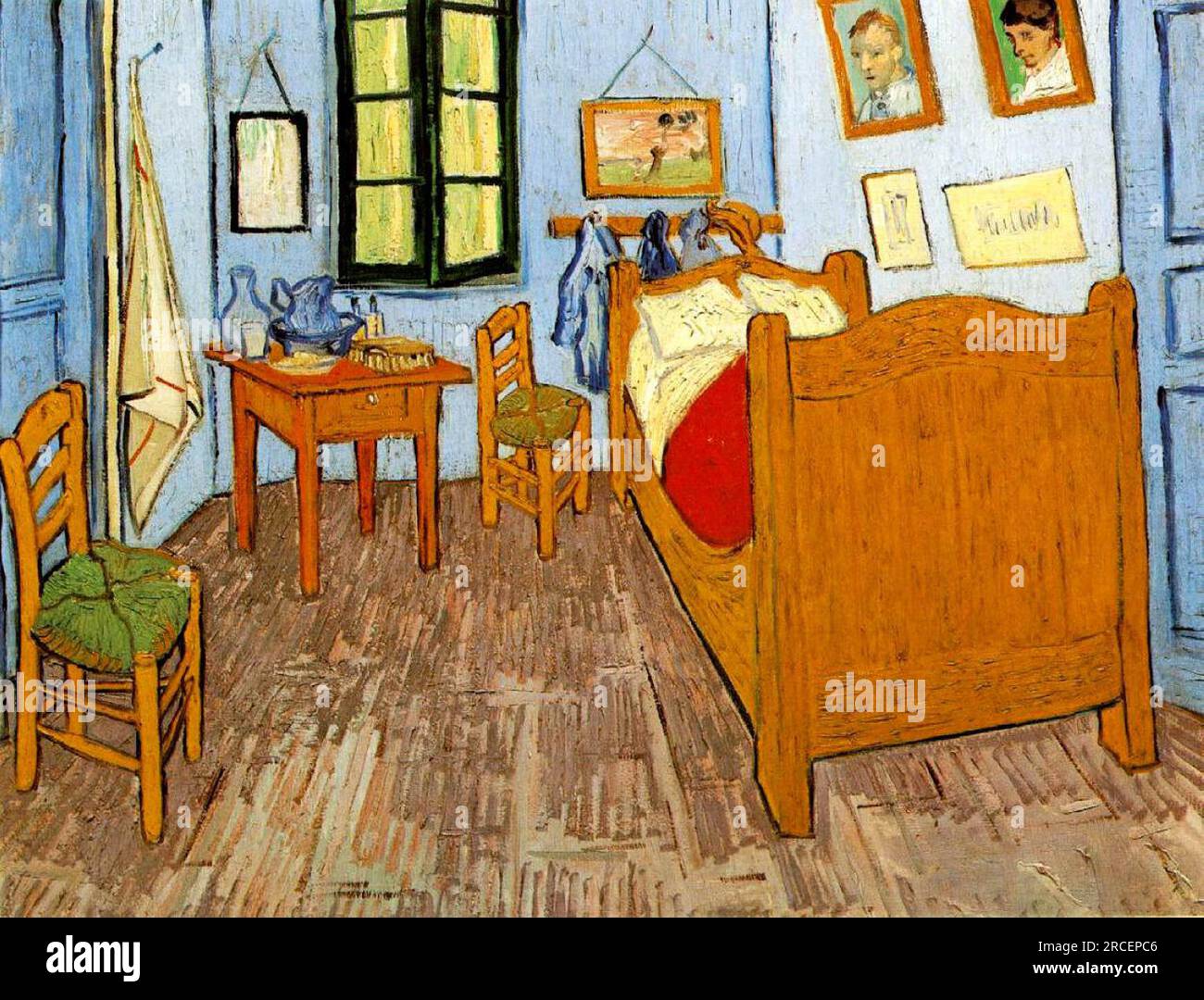 Vincent's Bedroom in Arles 1889; Arles, Bouches-du-Rhône, Frankreich, von Vincent van Gogh Stockfoto