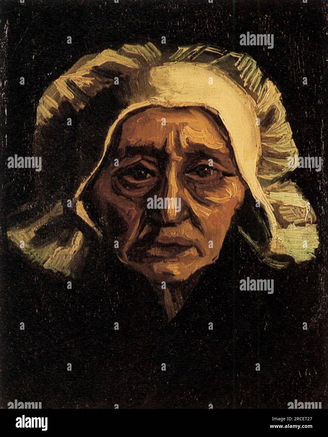 Leiterin einer alten Bauernfrau mit weißer Mütze 1884; Nunen/Nuenen, Niederlande, von Vincent van Gogh Stockfoto