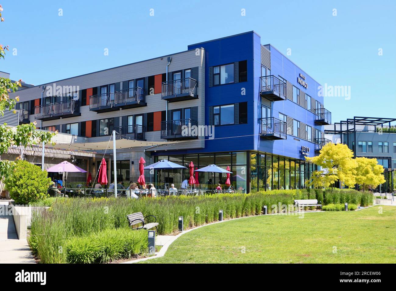 Hotel Indigo Seattle Everett Waterfront Place Port Gardner Bay Seattle Washington State USA Stockfoto