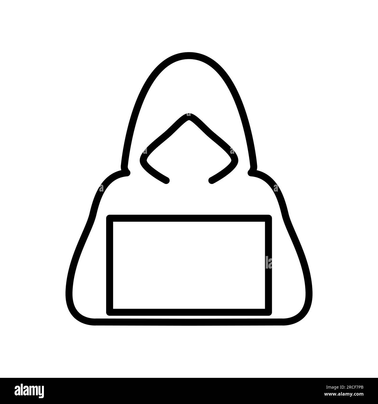 Computer-Hacker mit Laptop-Symbol, Vektor Stock Vektor