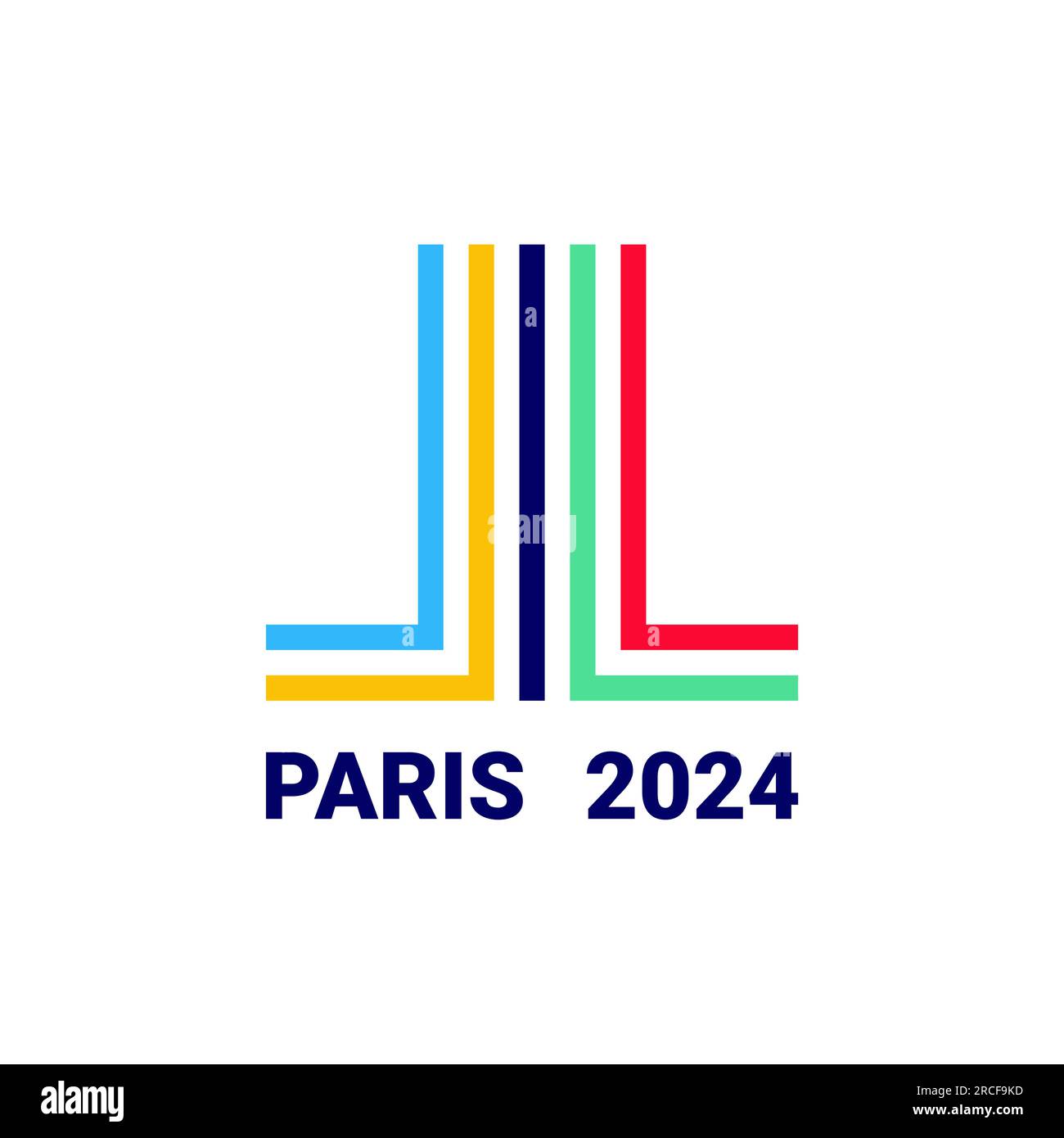 Paris 2024 logo kaufen Alamy