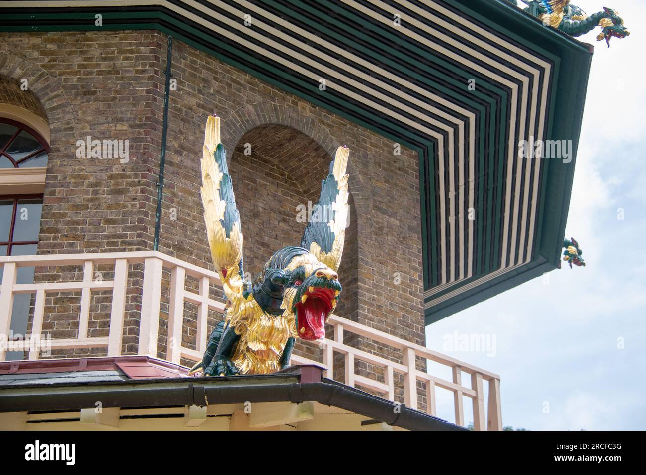 Wunderschöne Aufnahmen von der Natur und den Tieren und Ornamenten, aufgenommen in London Stockfoto