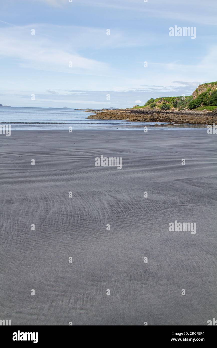 Black Beach, Traigh na Cille, Mull, Hebriden, Schottland Stockfoto