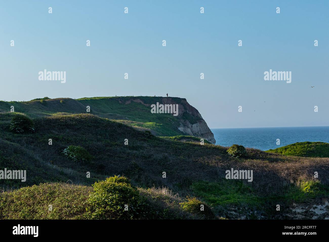 Wunderschöne Aufnahmen, die mit der Kamera in Flamborough aufgenommen wurden Stockfoto