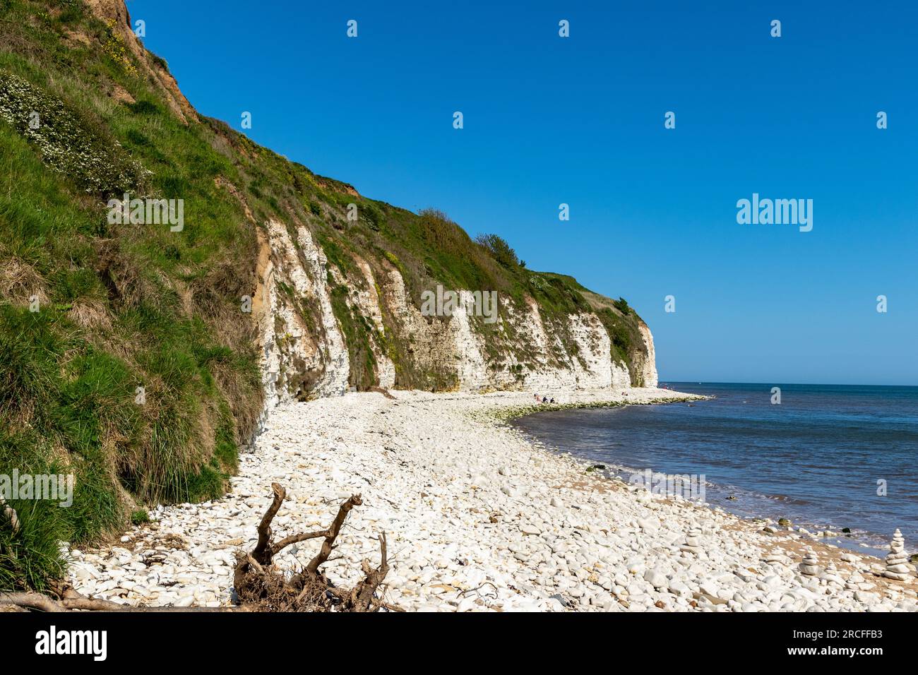 Wunderschöne Aufnahmen, die mit der Kamera in Flamborough aufgenommen wurden Stockfoto