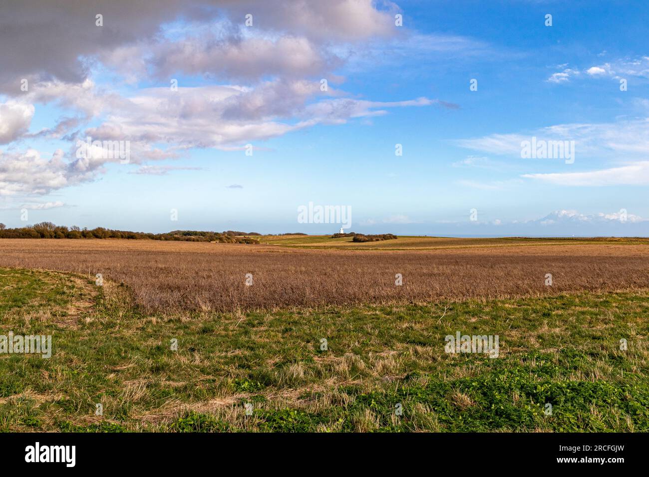 Wunderschönes Landschaftsfoto in Großbritannien am Meer Stockfoto