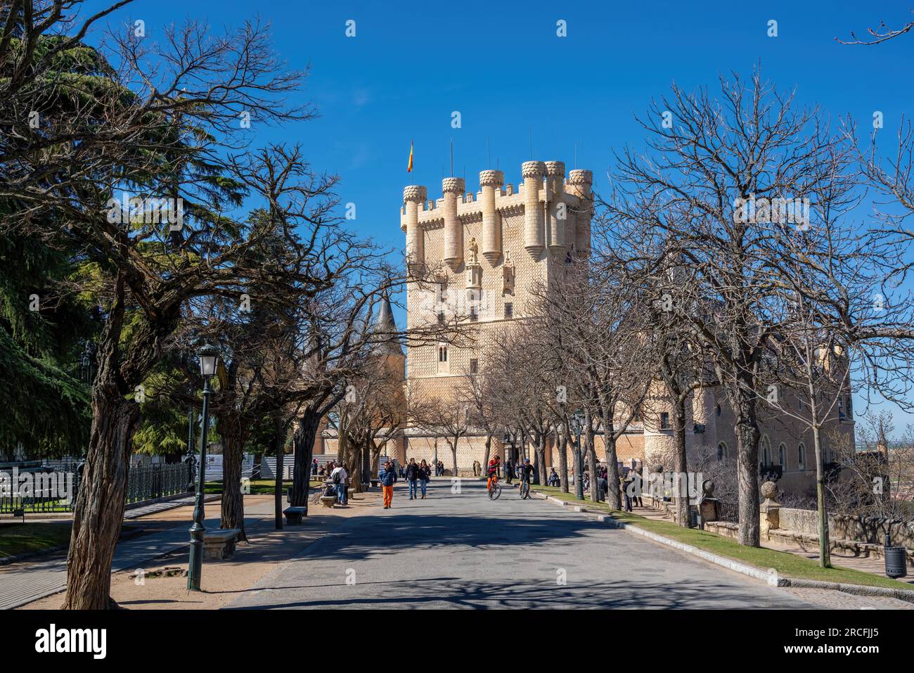 Alcazar von Segovia - Segovia, Spanien Stockfoto