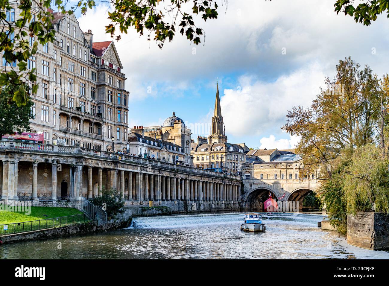 Ein Foto der einzigartigen Architektur in Bath Stockfoto