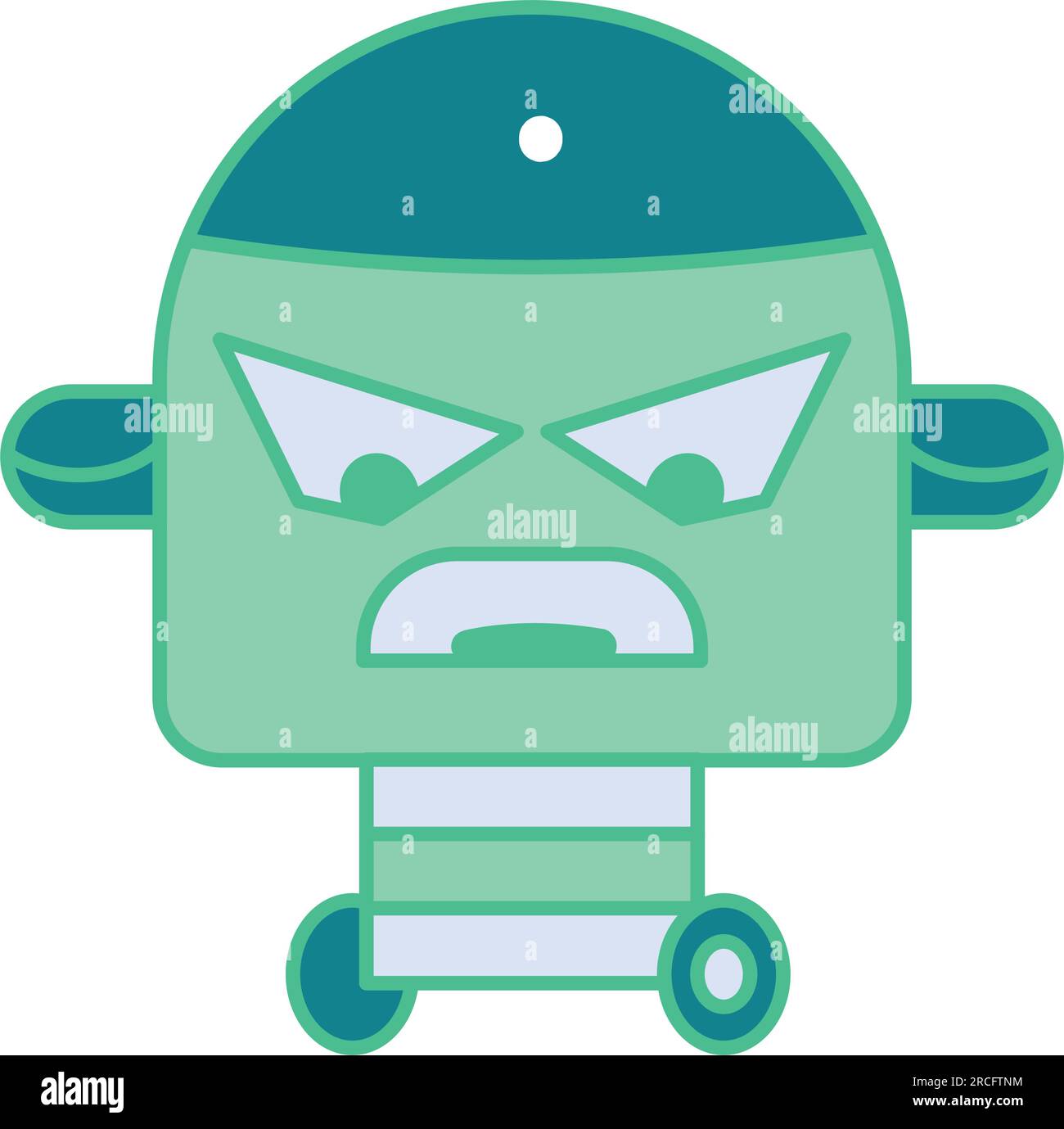 Isolierter farbiger Symbolvektor des Roboters Stock Vektor