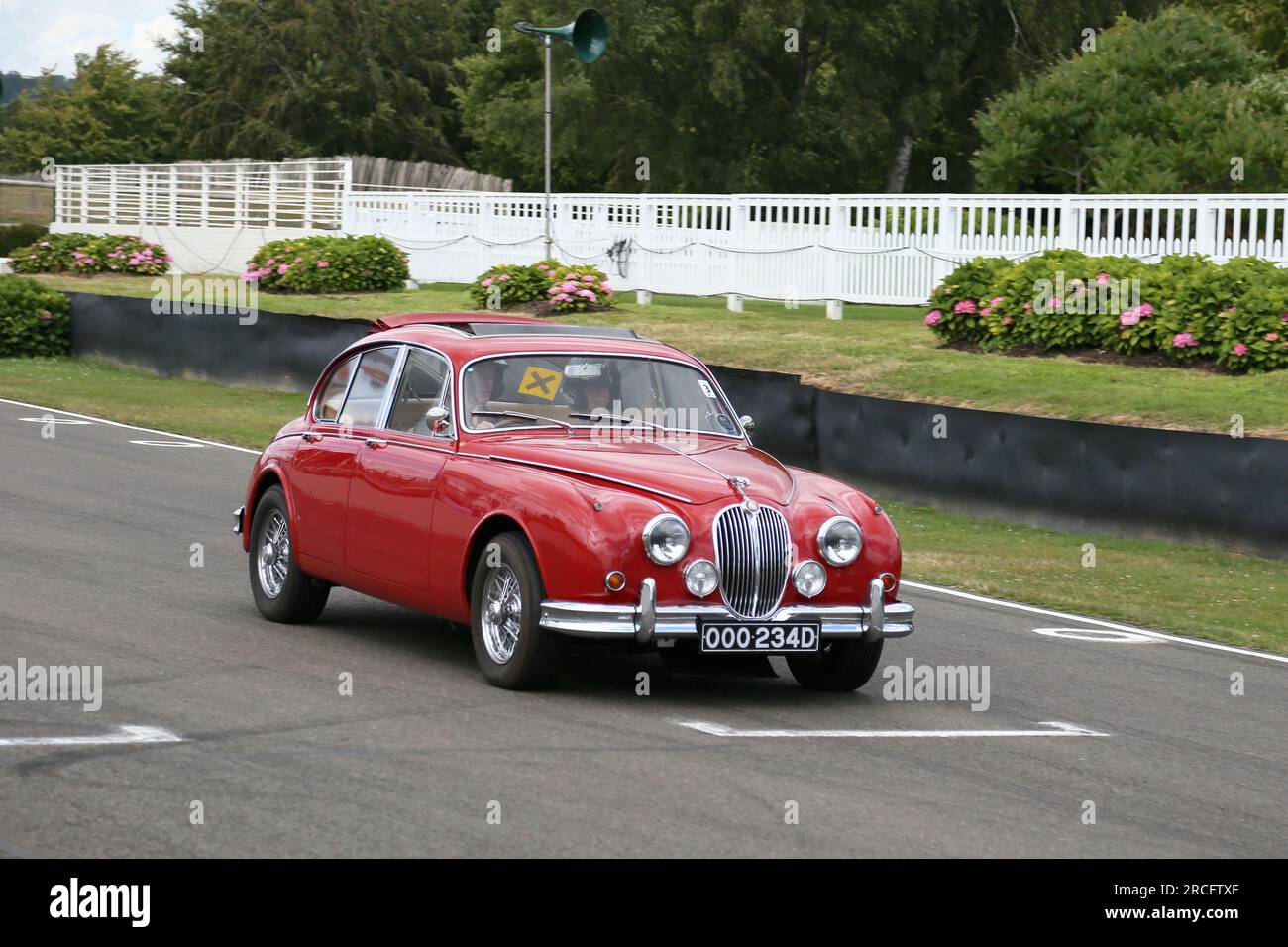 Jaguar Mk2 3,8 (1966), Mike Hawthorn Memorial Track Day, Goodwood, Sussex, England, Großbritannien, Großbritannien, Europa Stockfoto