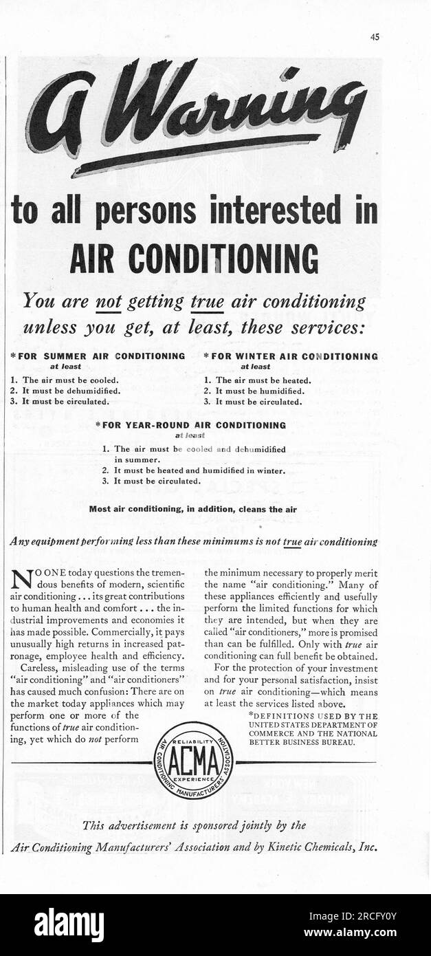 Vintage Time Magazine, 6. Juli 1936 Ausgabe Werbung, USA Stockfoto