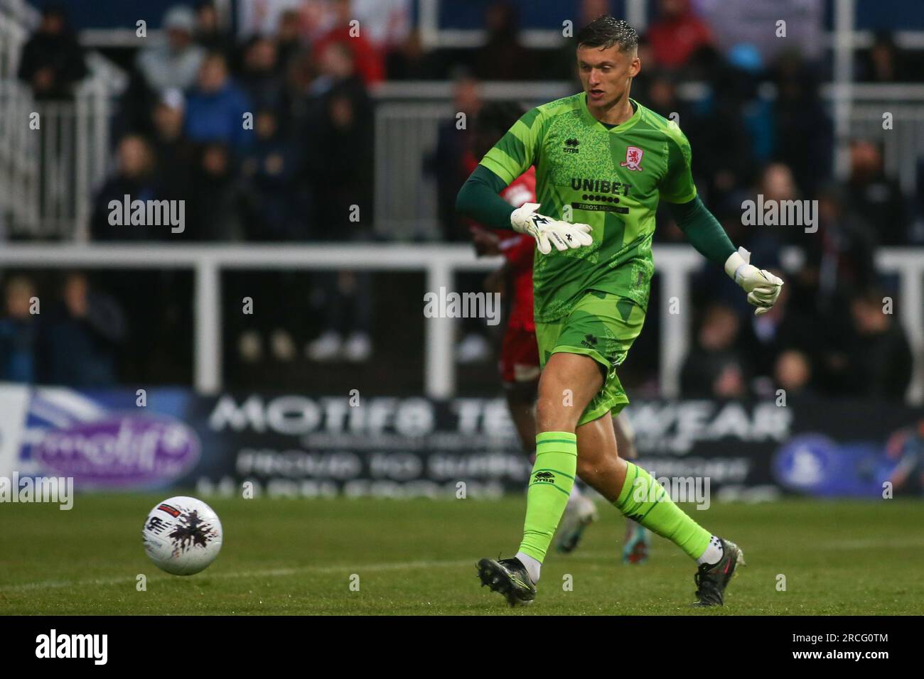 Middlesbrough's Liam Roberts während des Vorsaison-Freundschaftsspiels zwischen Hartlepool United und Middlesbrough im Victoria Park, Hartlepool am Freitag, den 14. Juli 2023. (Foto: Michael Driver | MI News) Guthaben: MI News & Sport /Alamy Live News Stockfoto