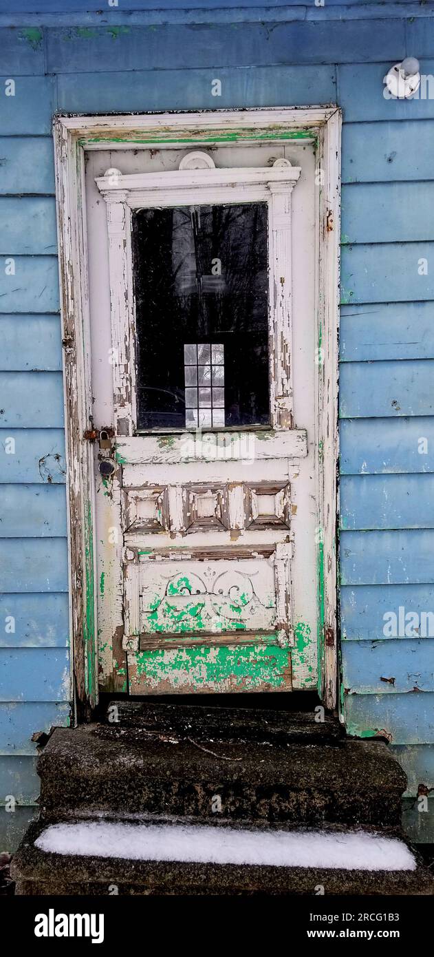Blick auf die alte Tür Stockfoto