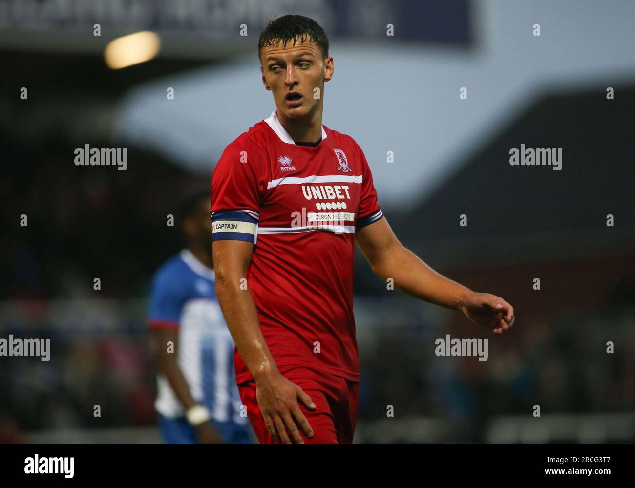 Middlesbrough's Dael Fry während des Vorsaison Freundschaftsspiels zwischen Hartlepool United und Middlesbrough im Victoria Park, Hartlepool am Freitag, den 14. Juli 2023. (Foto: Michael Driver | MI News) Guthaben: MI News & Sport /Alamy Live News Stockfoto