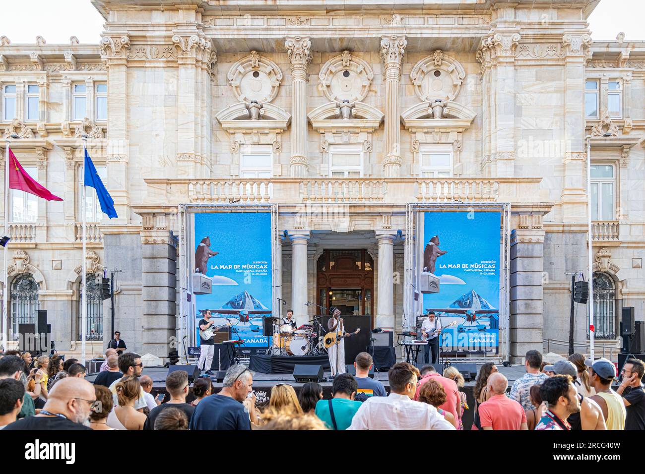 Cartagena, Spanien. 14. Juli 2023. Vorstellung der kanadischen Melissa Laveaux beim La Mar de Músicas Festival 28. Kredit: ABEL F. ROS/Alamy Live News Stockfoto