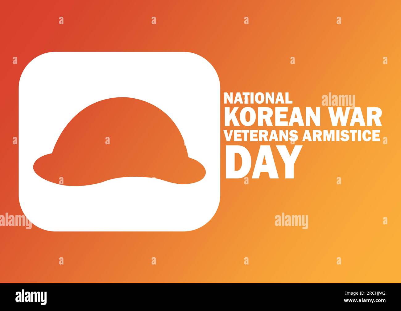 National Korean War Veterans Armistice Day Vector Template Design Illustration. Geeignet für Grußkarten, Poster und Banner Stock Vektor