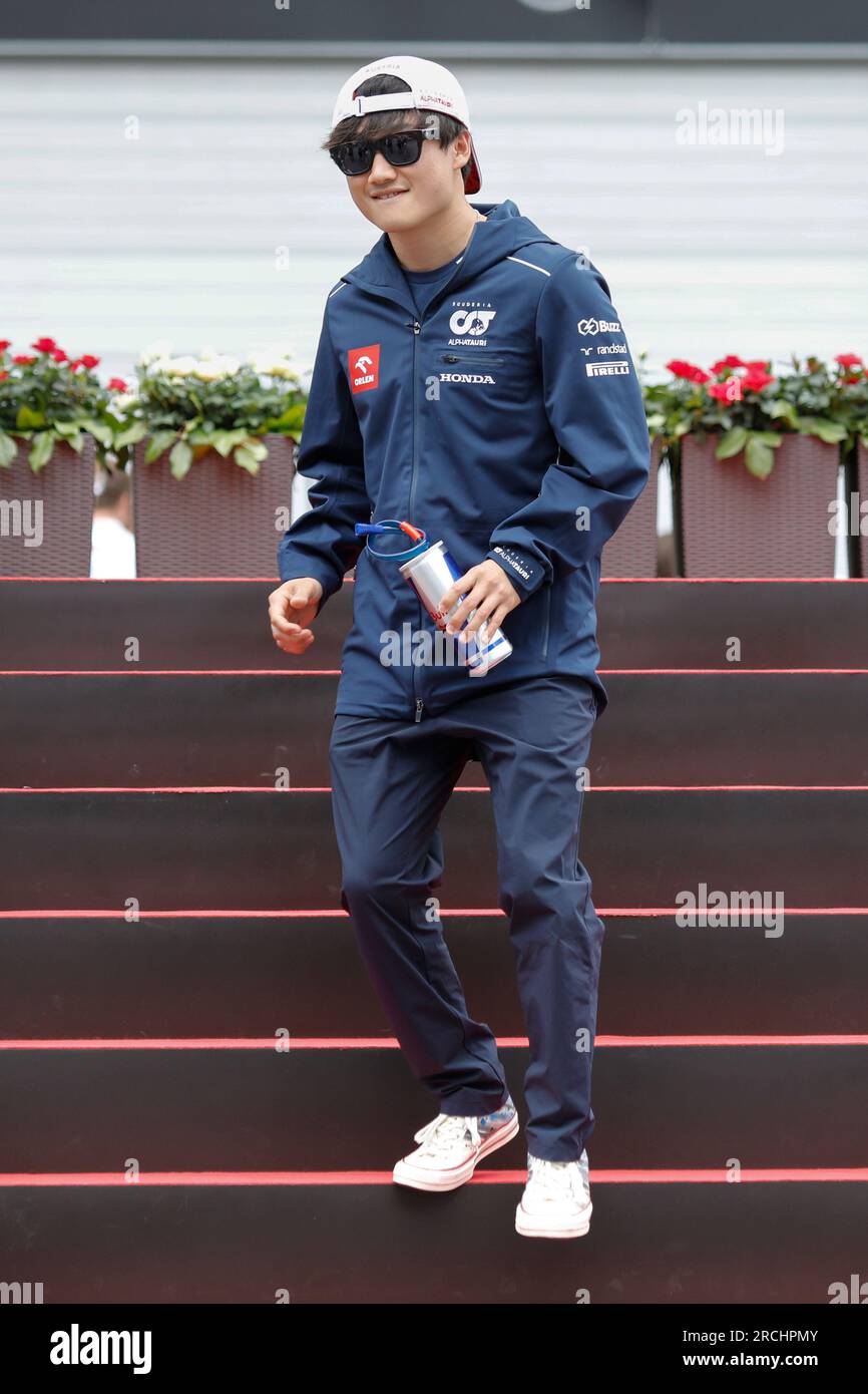 Spielberg, Österreich. Juli 2. 2023. Formel 1: Rolex-Grand-Prix auf dem Red Bull Ring, Österreich. Abbildung: Yuki Tsunoda (JPN) von Scuderia AlphaTauri © Piotr Zajac/Alamy Live News Stockfoto
