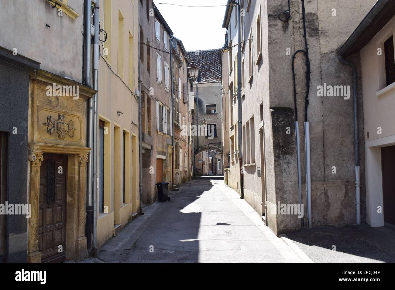 Old Town Street in Sierck les Bain, Frankreich Stockfoto