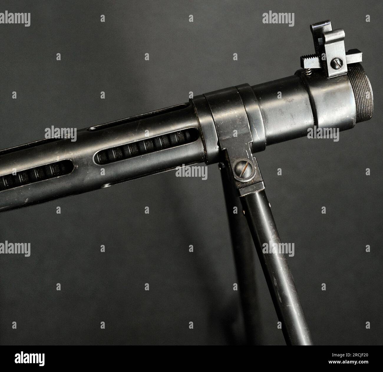 Erster Weltkrieg (1914-1918). Lettland. Madsen leichtes Maschinengewehr M-1902, Dänemark. Benutzt von Maschinengewehreinheiten der lettischen Riflemen-Bataillone. Detail. Lettisches Kriegsmuseum. Riga. Lettland. Stockfoto