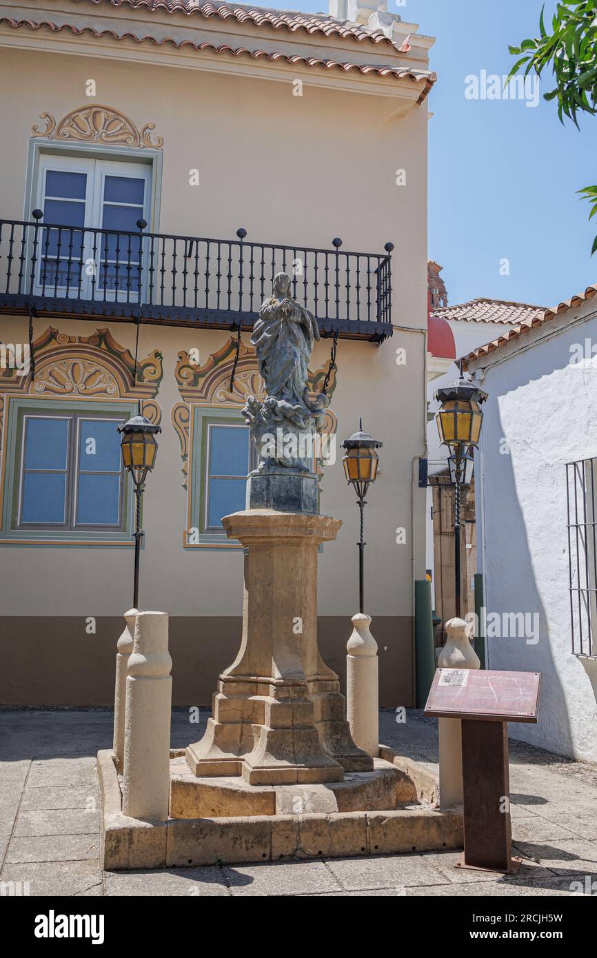 Unsere Frau der Lanterns - Cordoba in Poble Espanyol, Barcelona, Spanien. Stockfoto