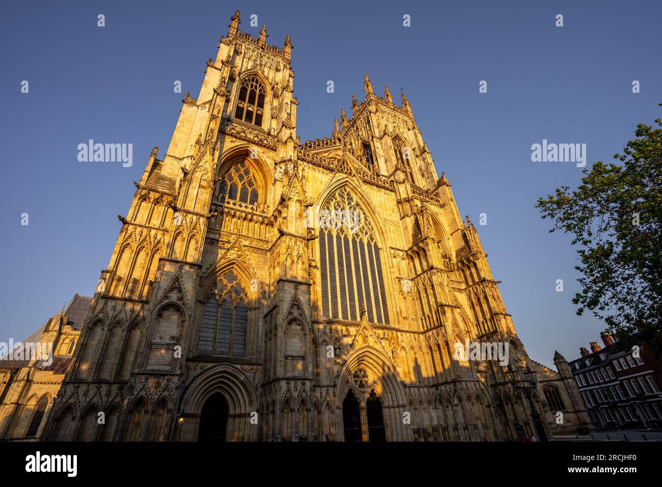 York Minster West Front, York, North Yorkshire Stockfoto