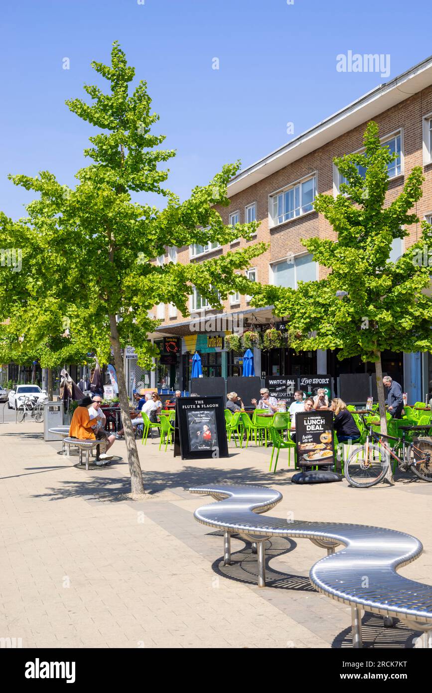 Stadtzentrum von Solihull Station Road Läden und Restaurants Solihull West Midlands England GB Europa Stockfoto