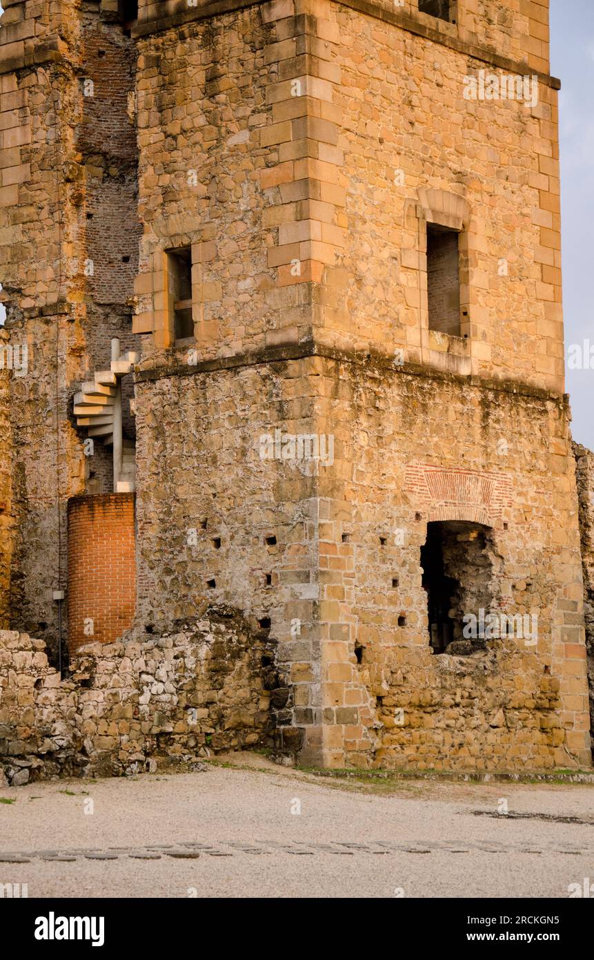 Panamá Viejo (alte Stadt Panama), erste permanente europäische Siedlung am Pazifischen Ozean, 1670 zerstört, Panama, Mittelamerika - Börsenfoto Stockfoto