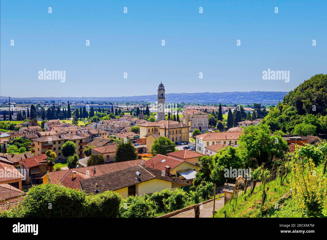 Italien Veneto Vidor - Aussicht Stockfoto