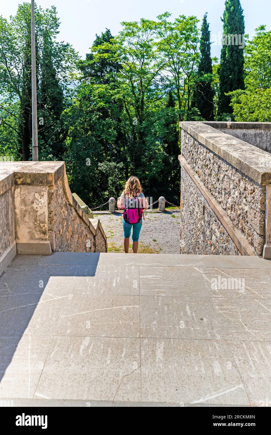 Italien Veneto Vidor war Memorial Monument und Kapelle unserer Lieben Frau der Trauer Stockfoto