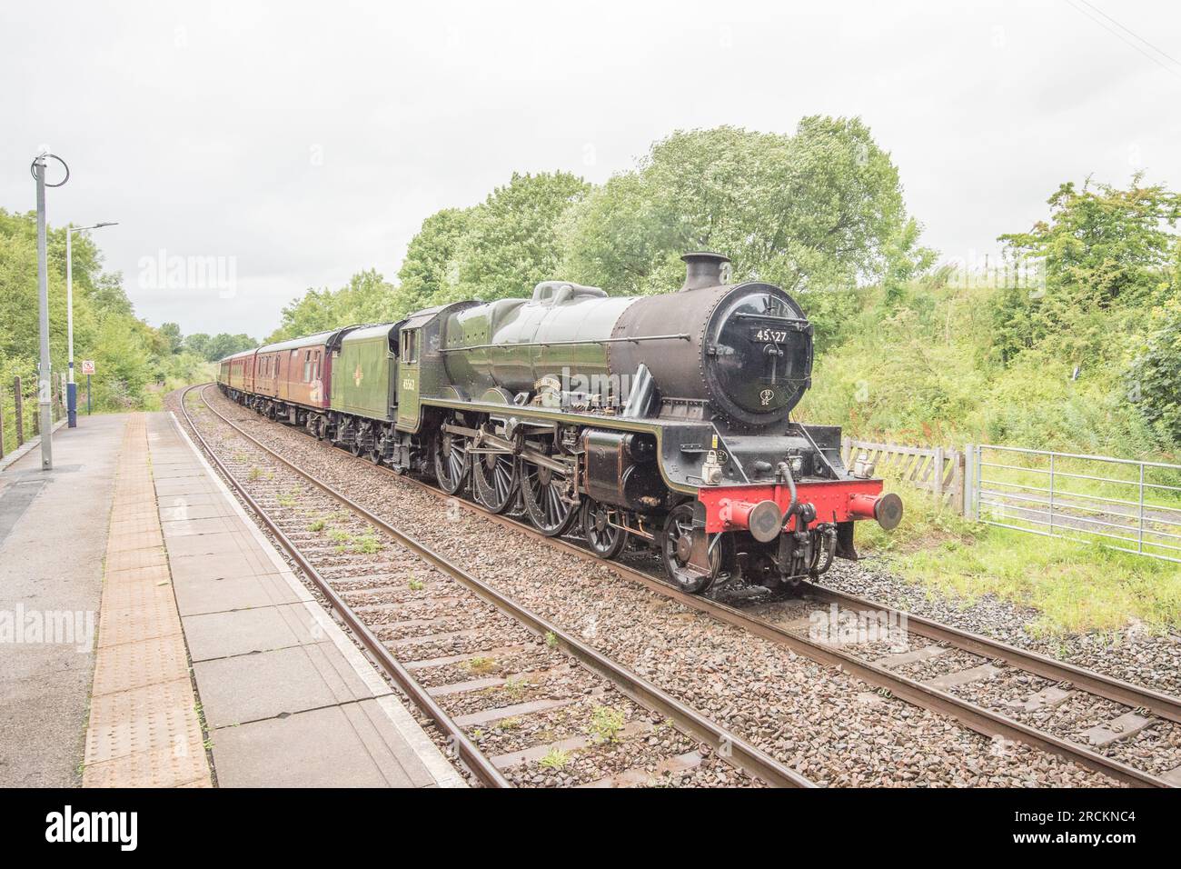 'Cumbrian Mountain Express' mit Galatea als Sierra Leone 15. Juli 2023 Carlisle nach Crewe, vorbei an Long Preston ca. 1 Stunde hinter dem Zeitplan. Stockfoto