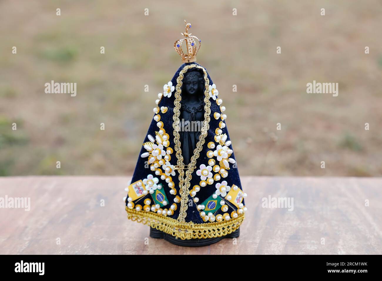 Unsere Liebe Frau von Aparecida Statue des Bildes - Nossa Senhora Aparecida Stockfoto