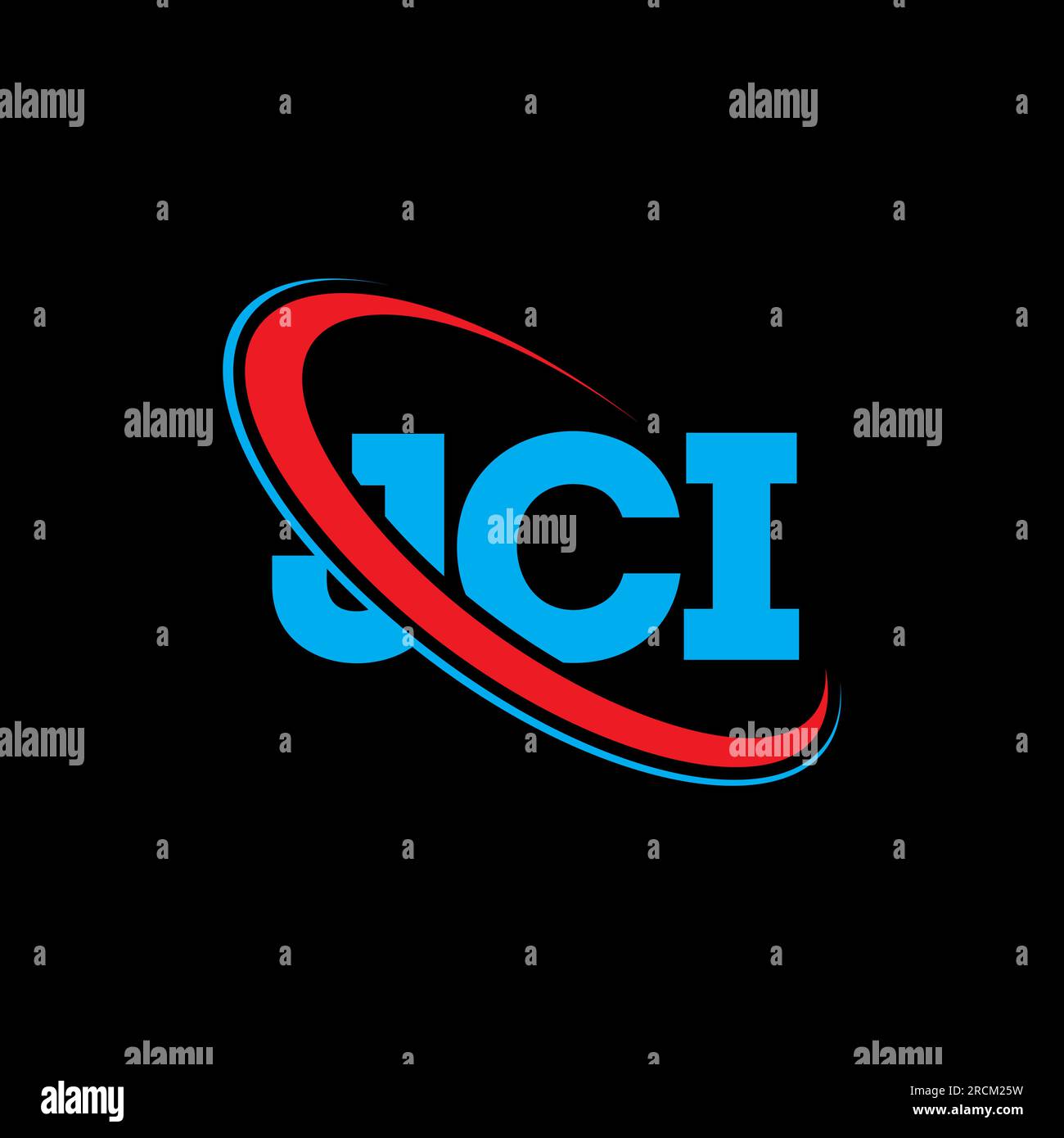 JCI-Logo. JCI-Brief. Logo mit JCI-Buchstaben. Initialen JCI-Logo, verbunden mit einem Kreis und einem Monogramm-Logo in Großbuchstaben. JCI-Typografie für Technologie, Unternehmen Stock Vektor