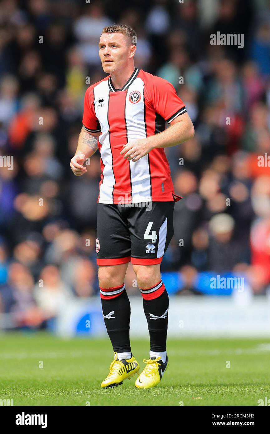 Chesterfield, Großbritannien. 15. Juli 2023. Sheffield United Mittelfeldspieler John Fleck (4) während des Vorsaison-freundlichen Spiels von Chesterfield FC gegen Sheffield United FC im SMH Group Stadium, Chesterfield, Großbritannien am 15. Juli 2023 Gutschrift: Jede zweite Media/Alamy Live News Stockfoto