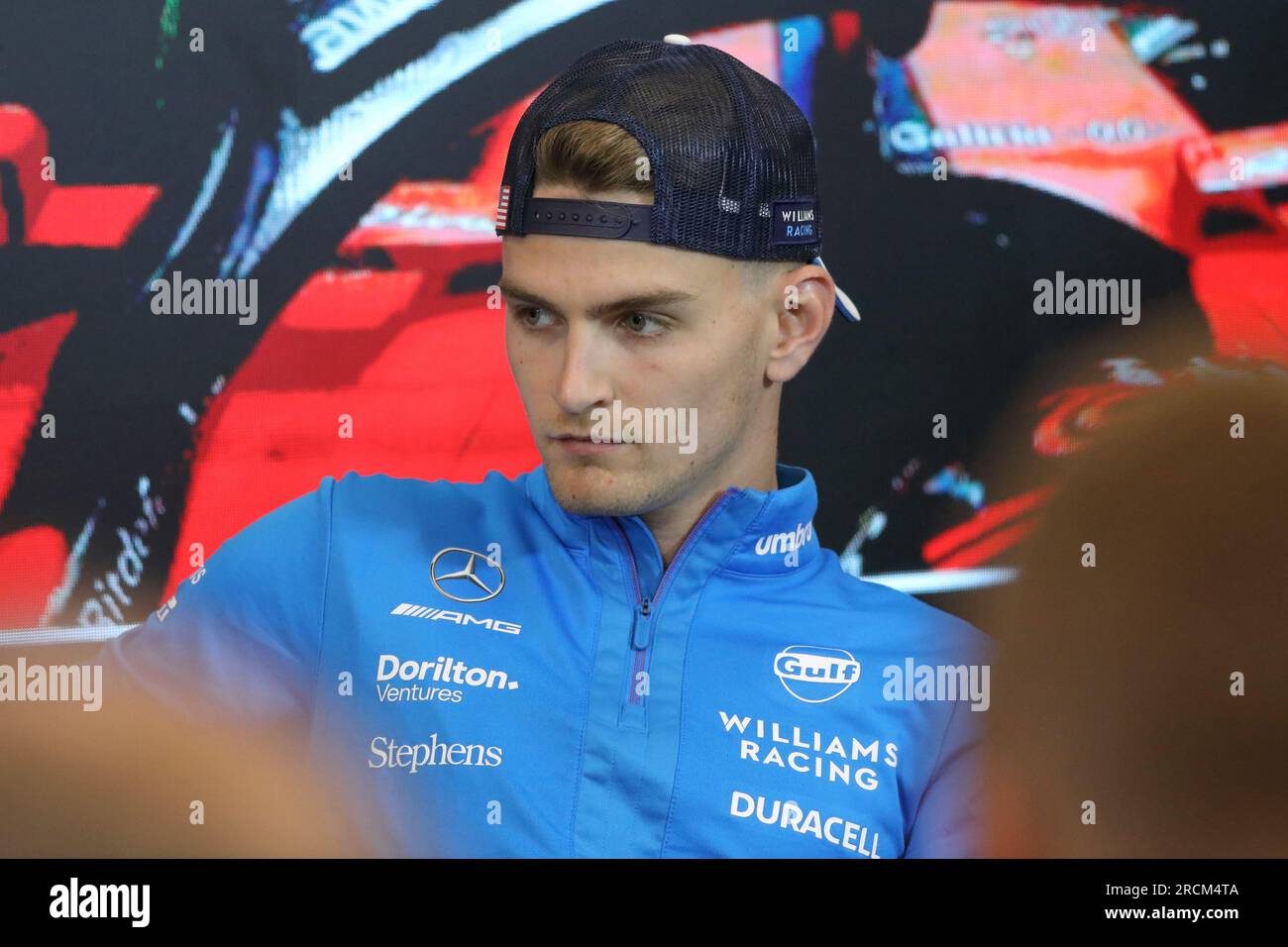 Spielberg, Österreich. Juni 29. 2023. Formel 1: Rolex-Grand-Prix auf dem Red Bull Ring, Österreich. Abbildung: Logan Sargeant (USA) von Williams Racing während der Pressekonferenz © Piotr Zajac/Alamy Live News Stockfoto