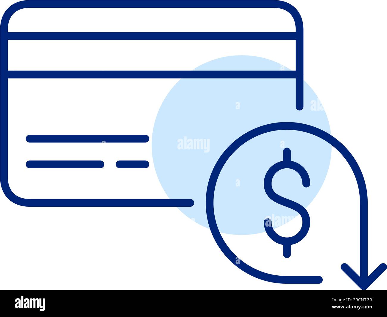 Kreditkarte mit Cash-Back-Bonusprogramm. Symbol für Pixel Perfect Stock Vektor
