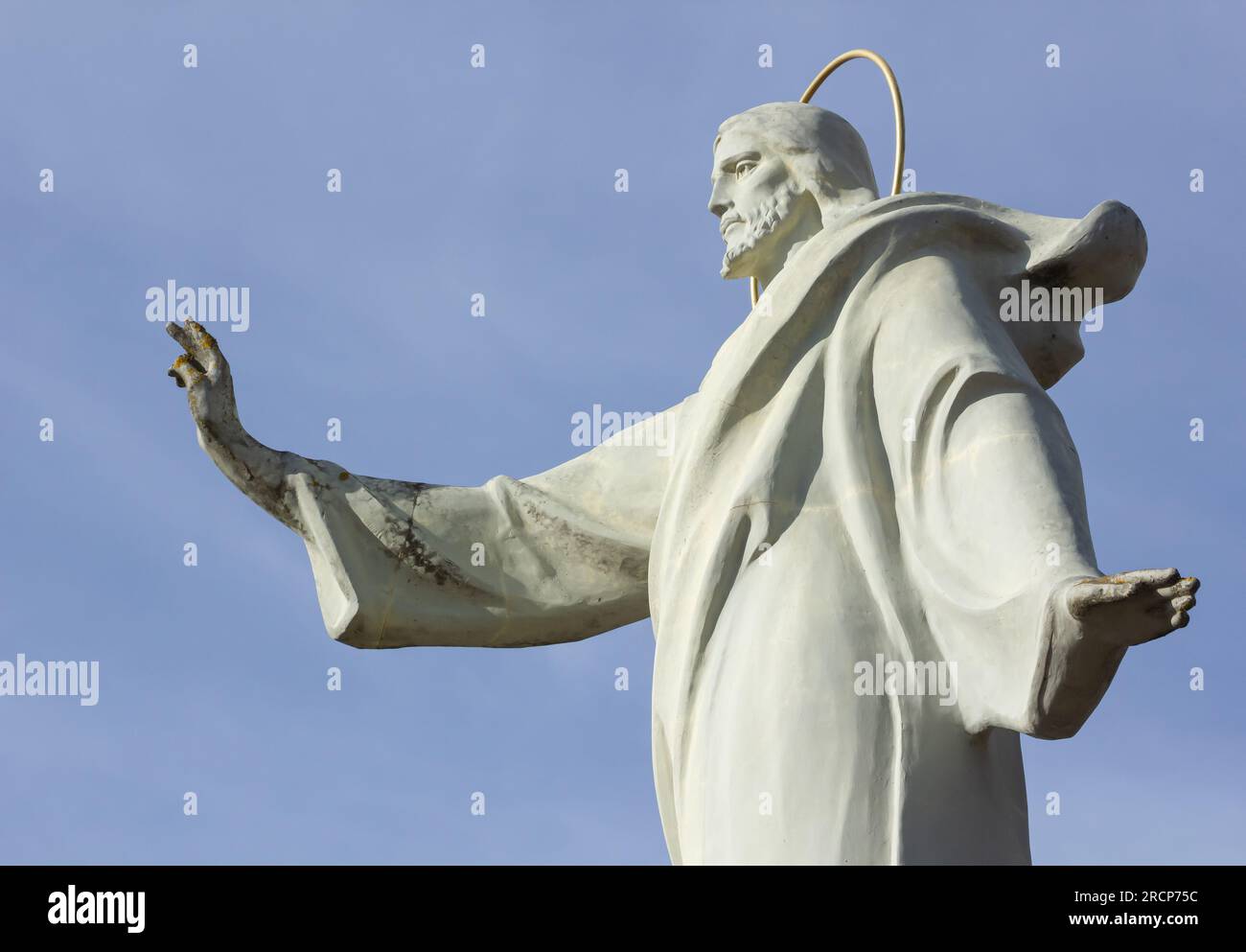 Statue von Jesus Christus. Heiliges Herz. Christentum Symbol. Stockfoto