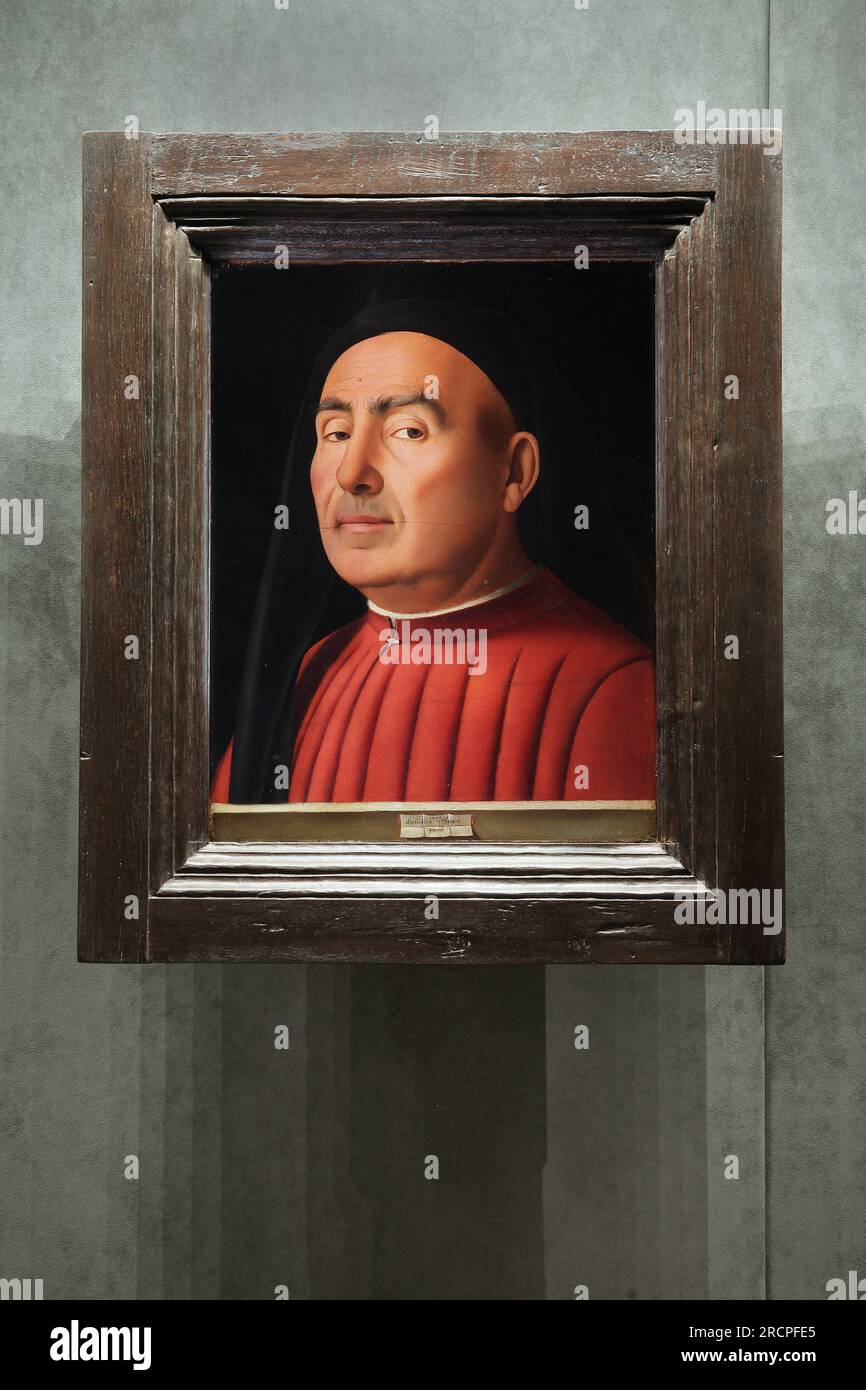 Antonello da Messina, Portrait of a man, Palazzo Madama, Torino, Turin, Piemont, Italien Stockfoto