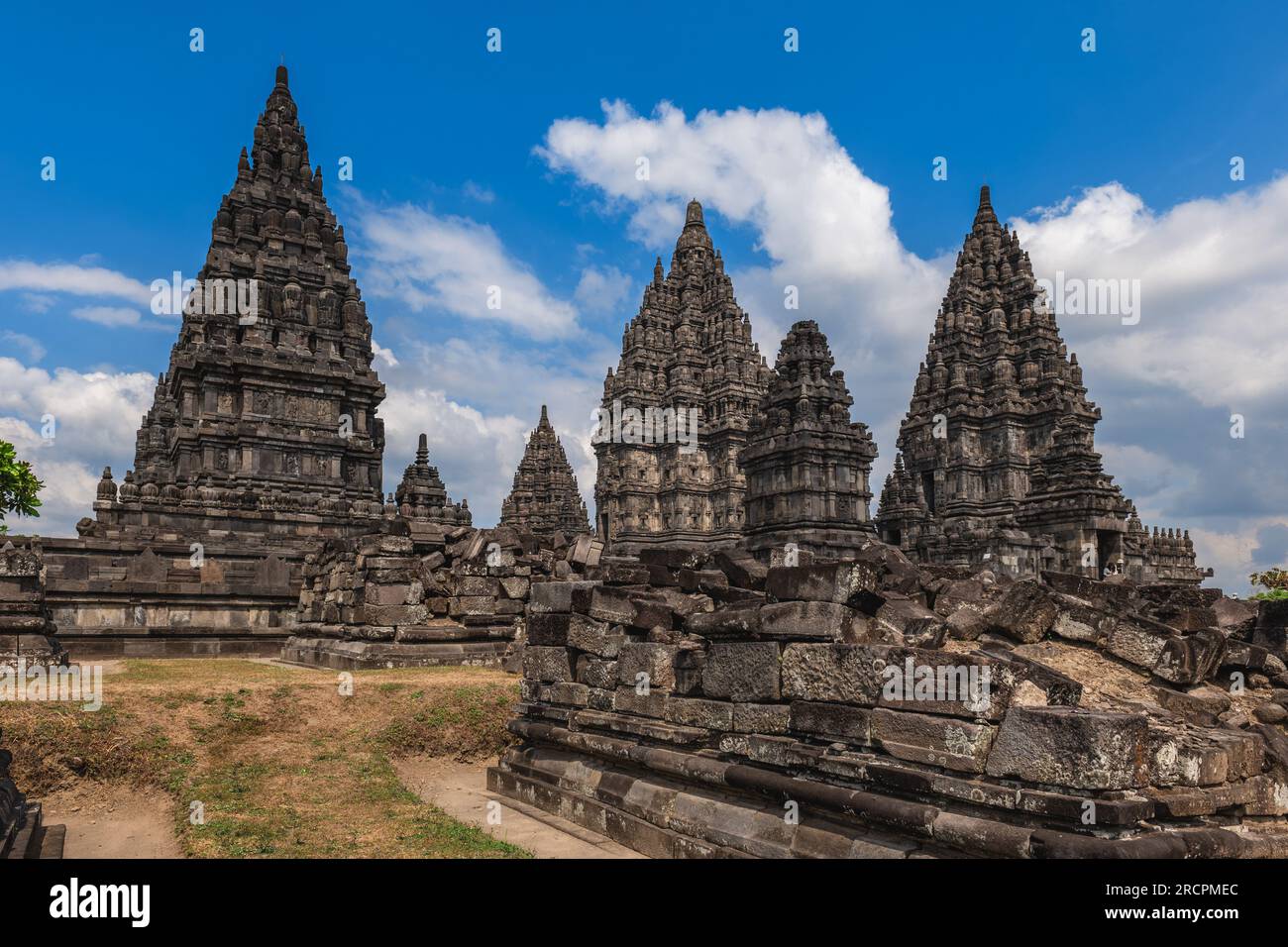 Prambanan, eine hinduistische Tempelanlage in Yogyakarta, Süd-Java, Indonesien, Stockfoto