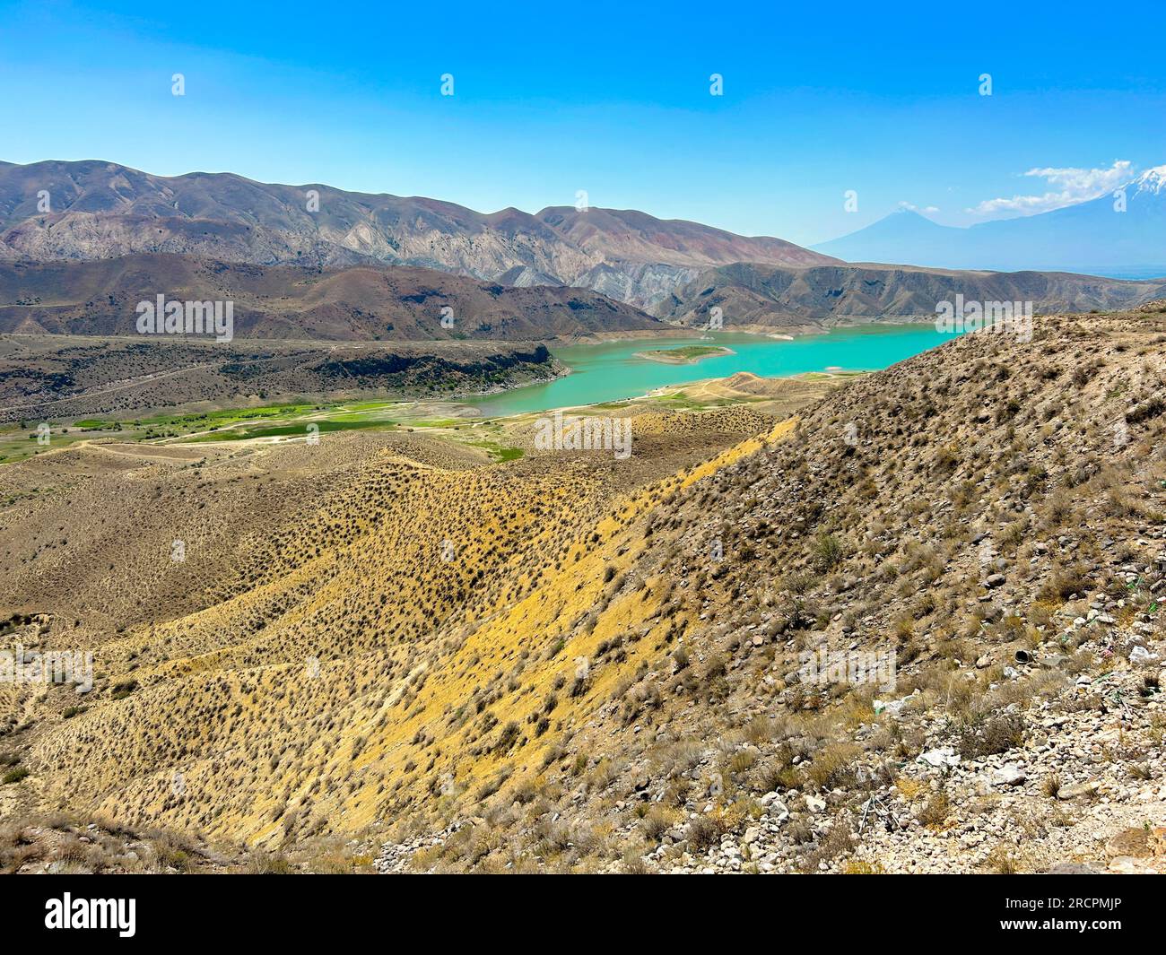 Azat Reservoir in der Region Ararat. Armenien Stockfoto