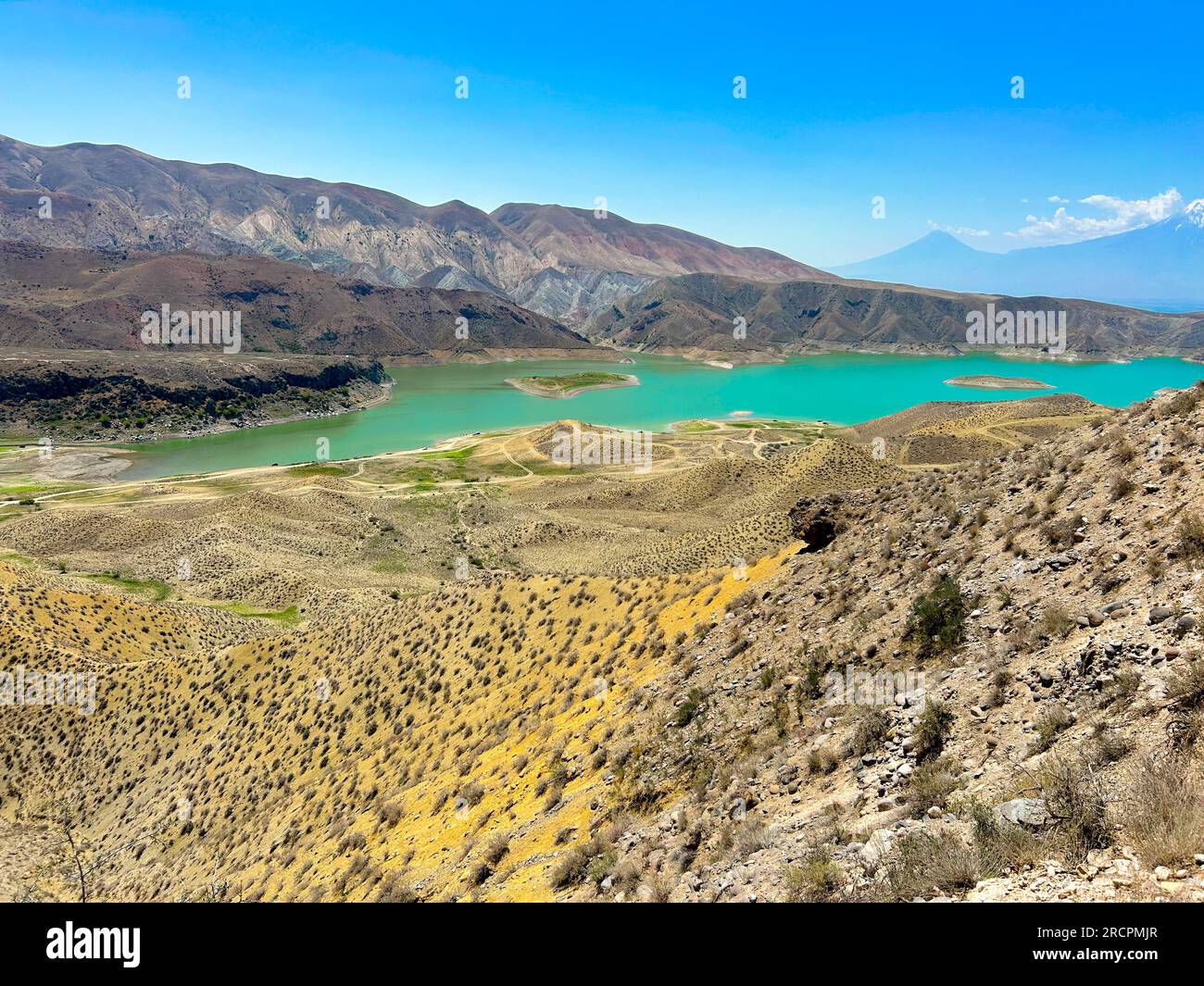 Azat Reservoir in der Region Ararat. Armenien Stockfoto