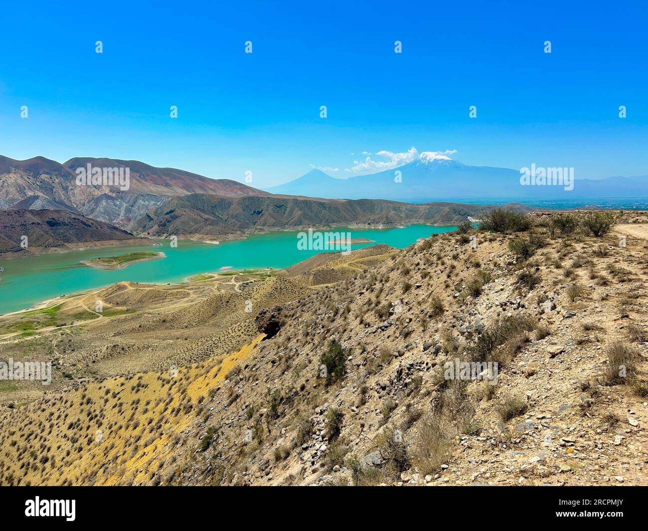 Azat Reservoir in der Region Ararat. Armenien Stockfoto