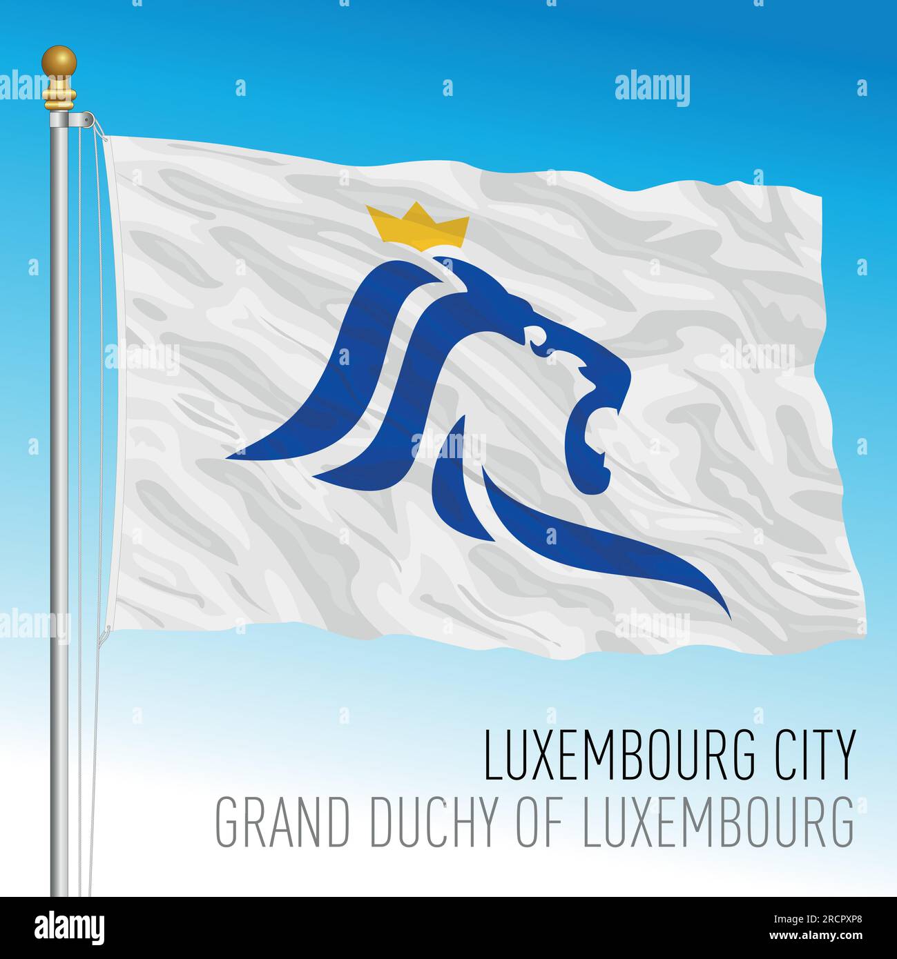 Großherzogtum Luxemburg, Vektorbild Stock Vektor
