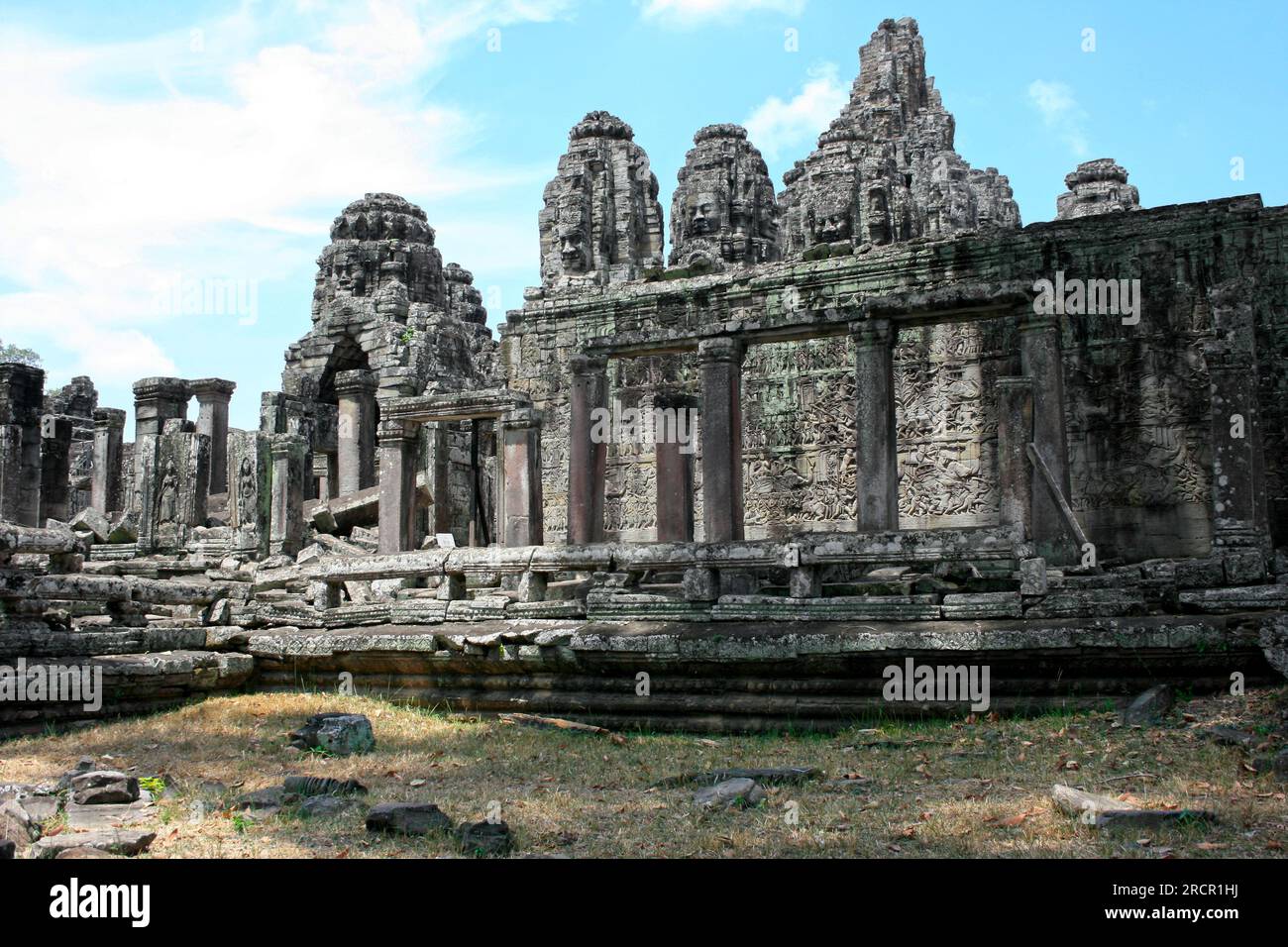 Angkor Thom, befindet sich im heutigen Kambodscha, war die letzte und beständigsten Hauptstadt des Khmer-Reiches. Stockfoto