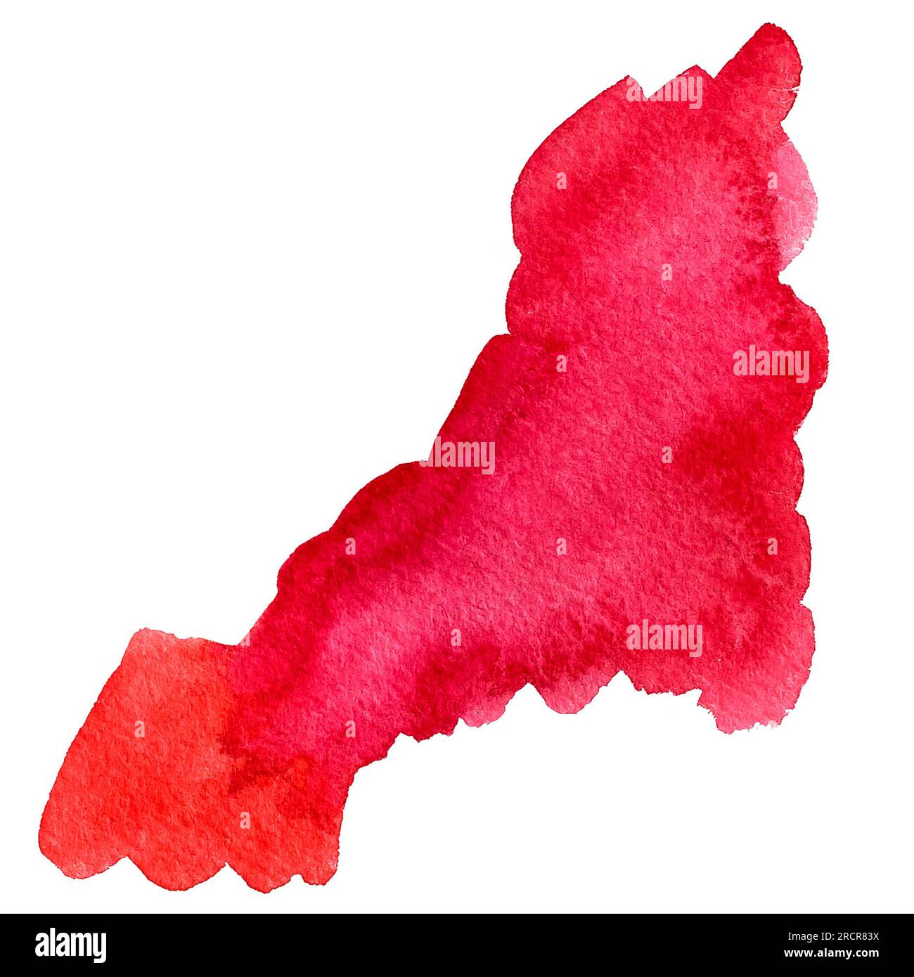 Aquarelle Flecken und Pinsel ClipArt Stockfoto