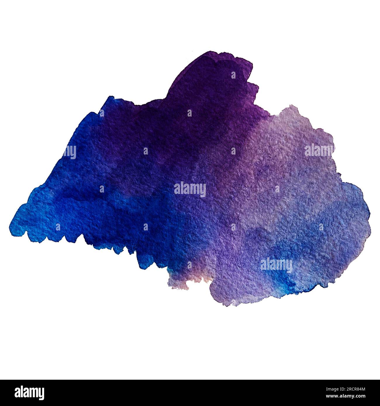 Aquarelle Flecken und Pinsel ClipArt Stockfoto