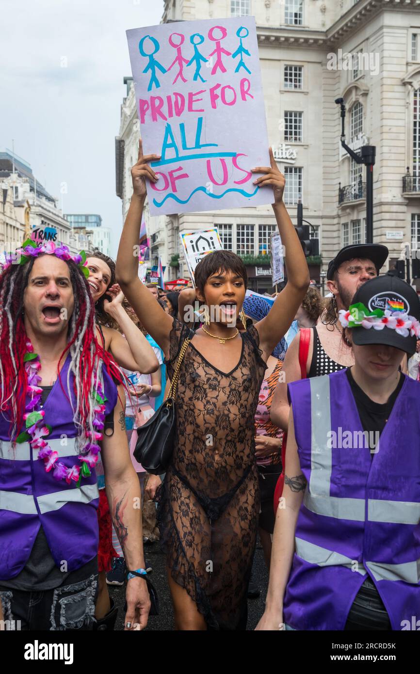 Yasmin Finney bei London Trans Pride Stockfoto