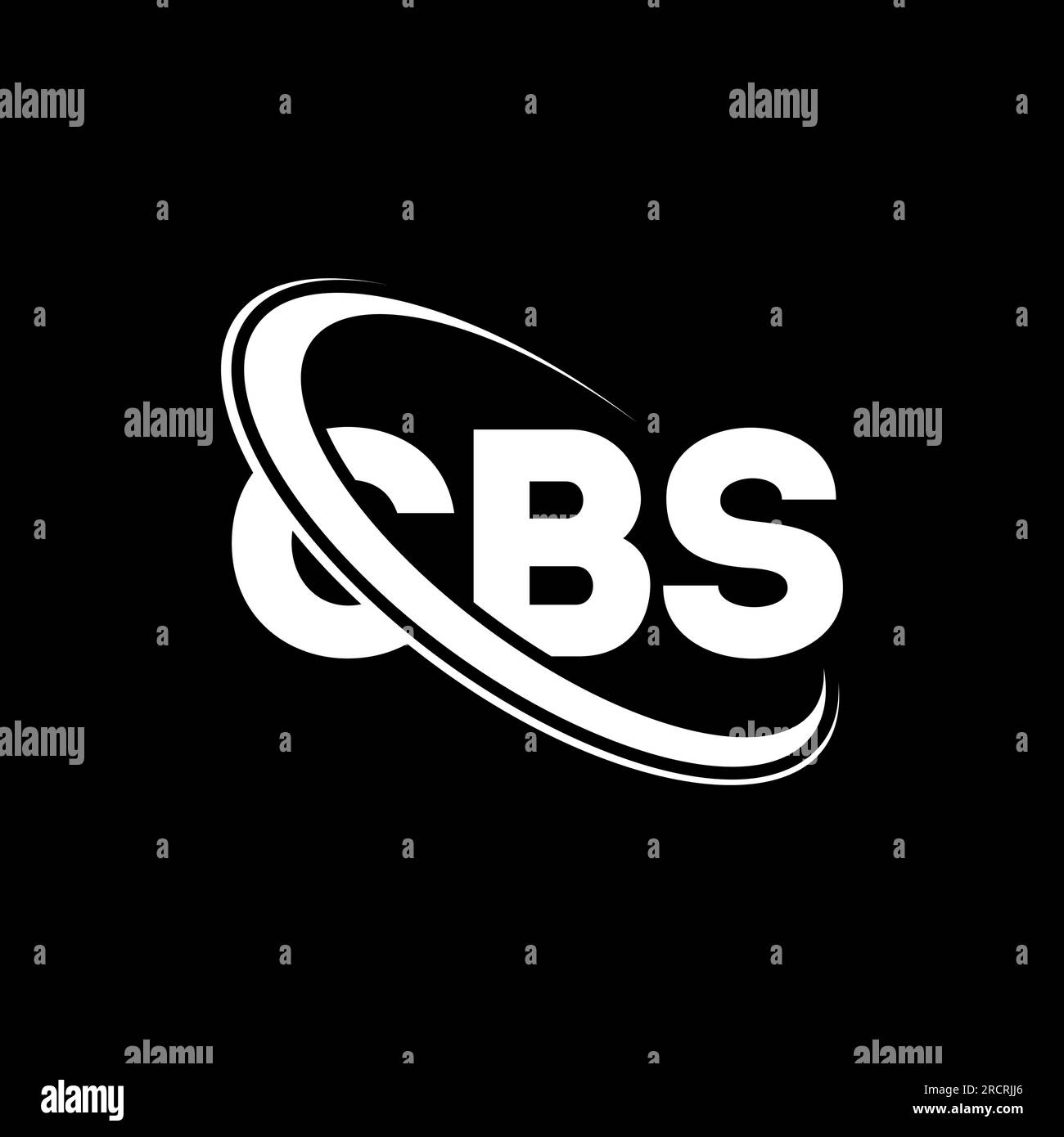 CBS-Logo. CBS-Brief. CBS-Logo mit Buchstaben. Initialen CBS-Logo verbunden mit einem Kreis und einem Monogramm-Logo in Großbuchstaben. CBS-Typografie für Technologie, Geschäfte Stock Vektor